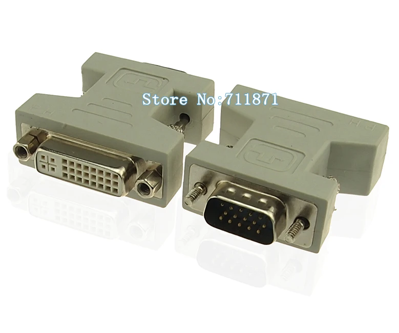 Адаптер DVI 24 + 5 Мама VGA 15P папа|Кабели VGA| |