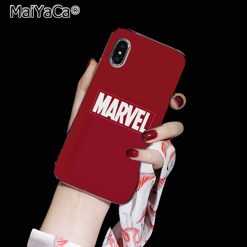 Чехол MaiYaCa Marvel Мстители Капитан Америка щит супергероя для Apple iPhone 11 pro max 5 5S SE 6 6S 7 8 Plus X XS MAX XR - Цвет: A2
