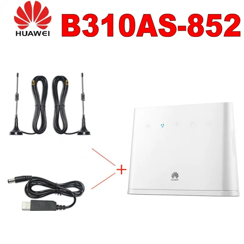 Huawei B310As-852 LTE FDD B3/B7/B8 900/1800/2600 МГц TDDB38/39/40/41 1900/2300 M/2500/2600 Mhz мобильный Беспроводной voip-маршрутизатор