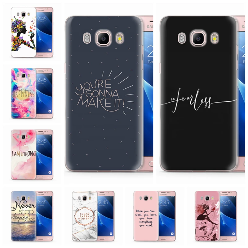 Coque For Funda Samsung Galaxy J5 2016 Case J510 J510F TPU Soft Landscape Flora Painted Q031 |