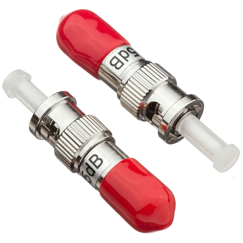 

10pcs ST UPC fiber attenuator female to male plug type 1dB~15dB