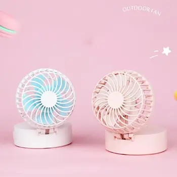 

Mini Portable Folding Handheld Necklace Fan USB Charging Cooling Electric Mirror Fan for Home Office Desktop Outdoor Accessories