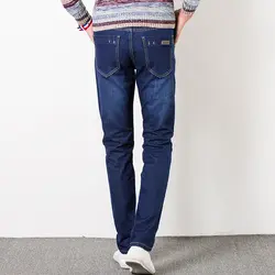 2018 Для мужчин джинсы тонкие модные джинсы Повседневное джинсовые штаны сезон: весна–лето джинсы Зауженные джинсы Мужские штаны