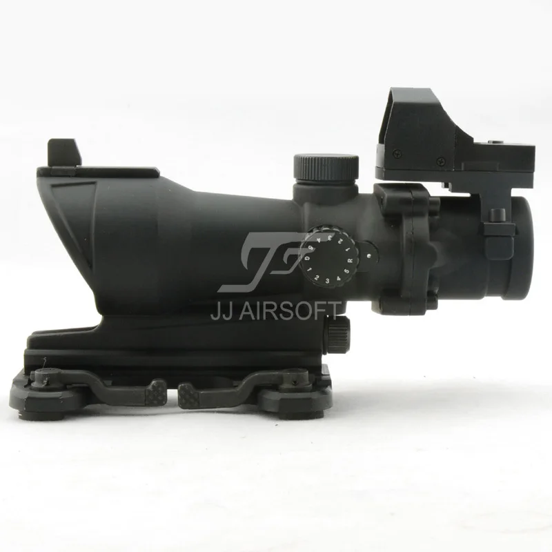JJ страйкбол ACOG Стиль 4x32 область полное освещение w QD крепление и мини красная