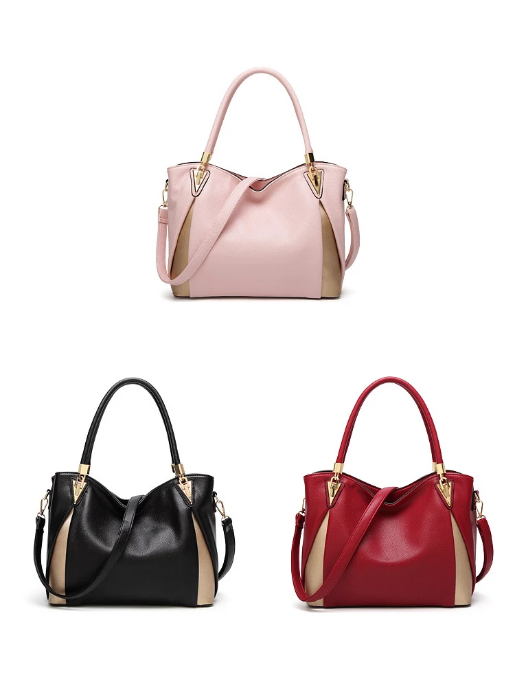 VMOHUO Solid High Quality Pu Leather Women Tote Bag Simple Design Fashion Female Bag Famous Brand Big Capacity Fashion Bags (3)