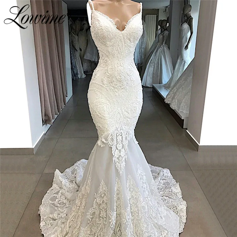 

Elegant White Lace Evening Dresses Mermaid Saudi Arabic Applique Wedding Party Dress Long Prom Dresses Gowns Abendkleider 2019