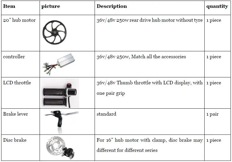 Sale Rear Drive Hub Motor With LCD throttle 20 inch electric bike conversion kit For E Scooter Bike DIY motor wheel Kit Folding 2