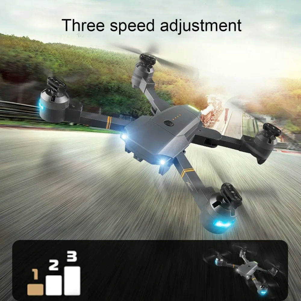 

Christmas Attop XT-1 2.4GHz Gyro Foldable Drone Wi-Fi 2MP HD Camera FPV RC Quadcopter Headless Mode Altitude Hold 3D Flips