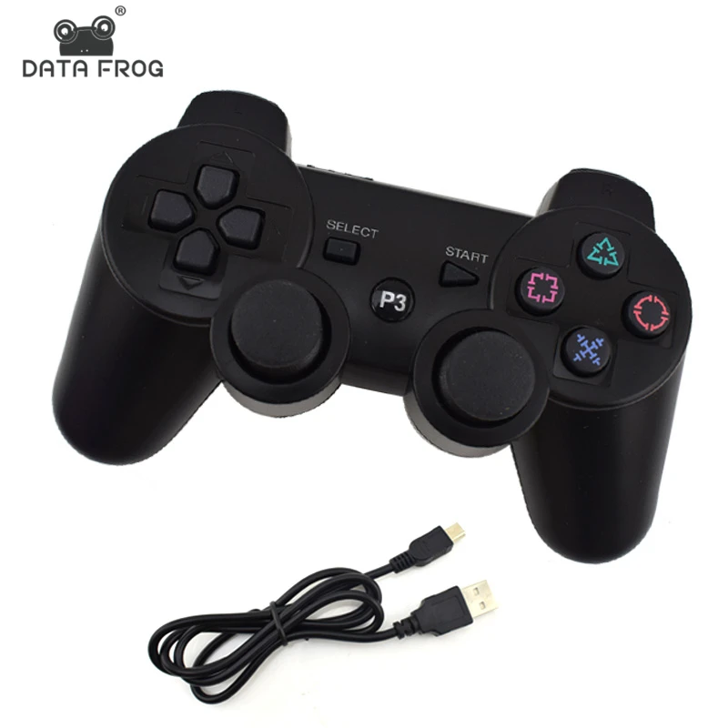 

DATA FROG Wireless Gamepad For Sony Playstation 3 Gamepad PS3 Joystick Game Controller Bluetooth Double Vibration Free Shipping