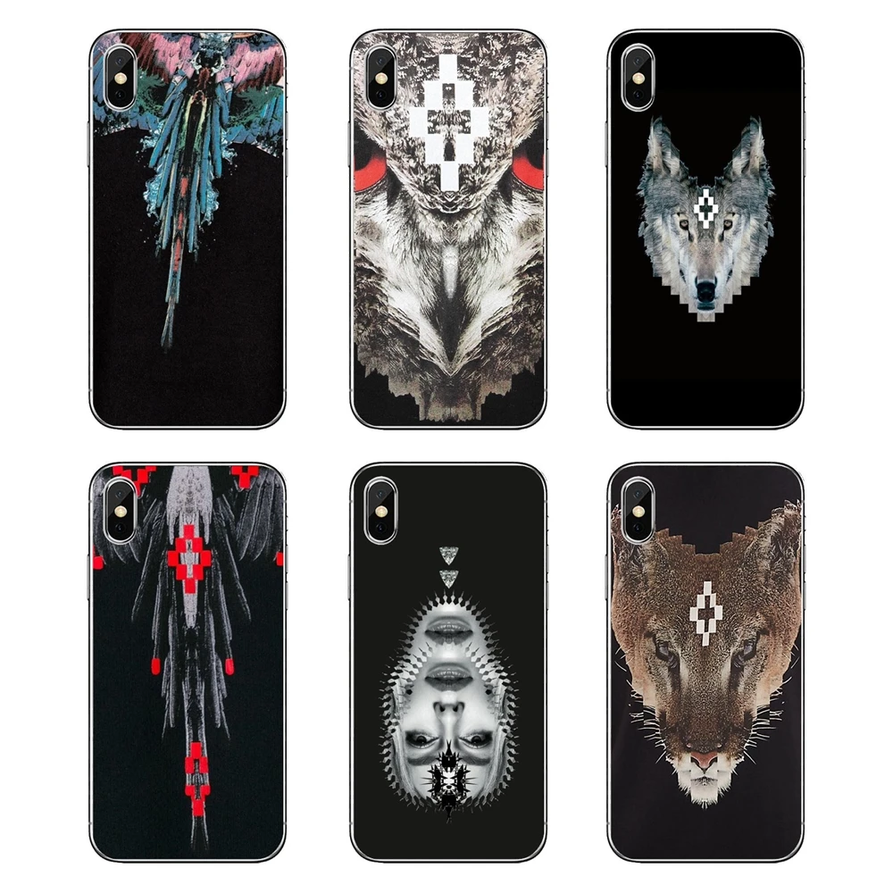 

For Samsung Galaxy A5 A6 A7 A8 A9 J4 J5 J7 J8 2017 2018 Plus Prime Marcelo Burlon Colorful Wings Feather Art Silicone Case Cover
