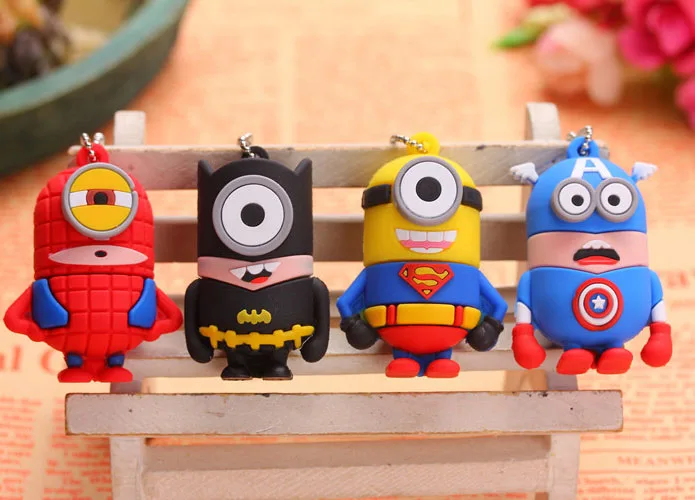 

Pen Drive Genuine 8GB 16B 32GB 64GB 128G USB Flash Drive Flash Memory PenDrive Cartoon Character superman batman USB Drive