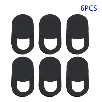 

6Pcs/Kit Black Ultra-Thin Webcam Covers Web Camera Cover for Laptops Macbook camera Webcam cap Plastic webcam Protector Cover