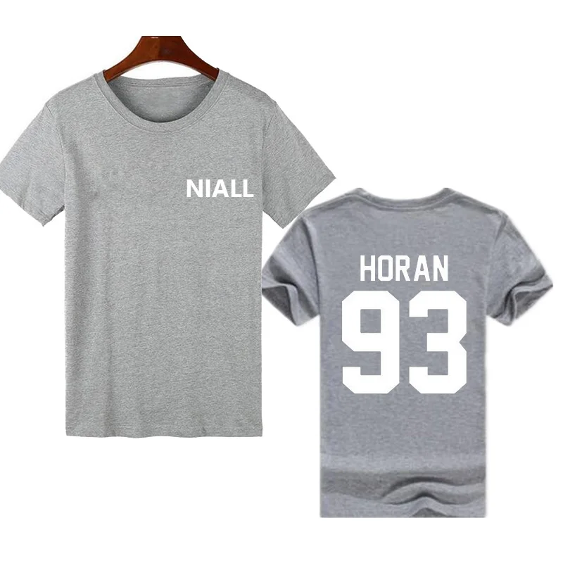 Pkorli женская футболка Niall Horan 93 хлопковая Футболка с круглым вырезом и надписью
