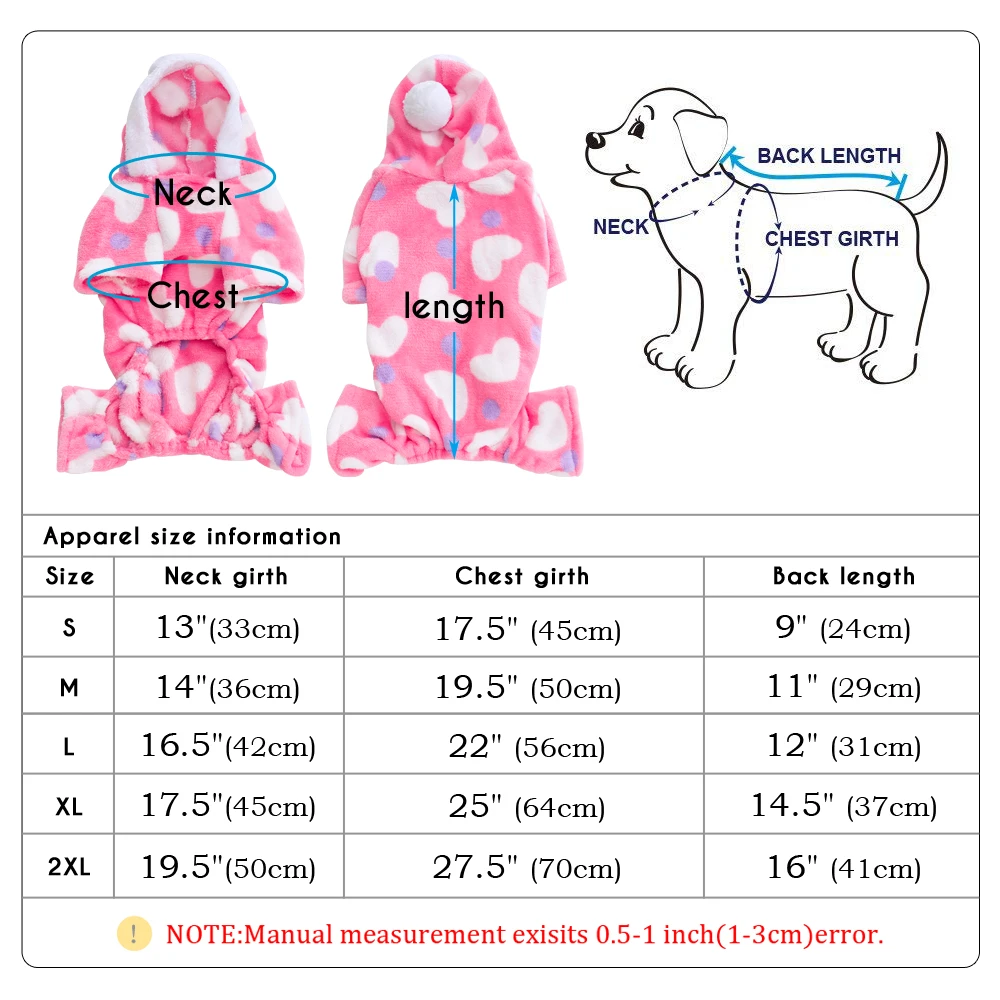 Одежда для собак, зимняя флисовая одежда для кошек, собак, щенков, пальто, пижамы для собак, костюм с капюшоном для маленьких и средних собак, кошек, чихуахуа, S-2XL