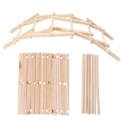 Da Vinci мост следопыты деревянная конструкция модели комплект строительных блоков Детские игрушки Прямая поставка De12