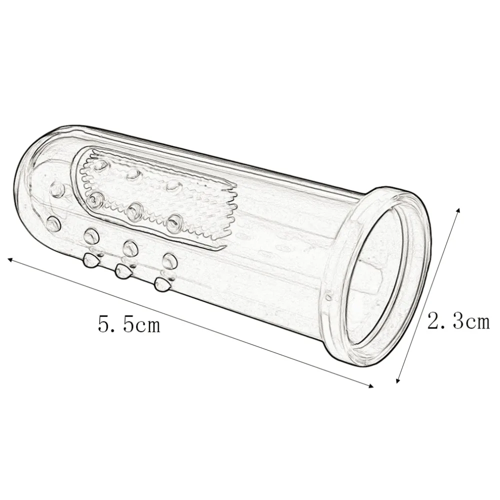 Kids Baby Infant Soft Silicone Finger Toothbrush Teeth Rubber Massager With Box Useful Healthy Massager Brush for children