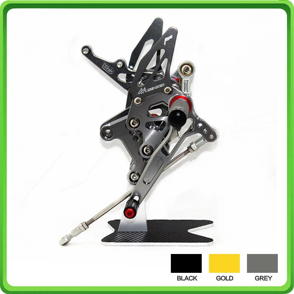 

CNC Adjustable Rearsets Rear set sets Foot Rest Pegs Pedal for Triumph Speed Triple 1050 CC 2005 2006 2007 2008 2009 2010 Gray