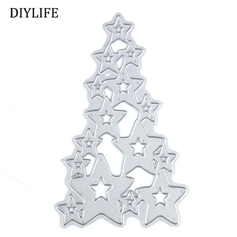 

Star Make Up Tree Christmas Theme Metal Steel Cutting Dies For DIY Scrapbooking Photo Album Decoratice Embossing Making Card