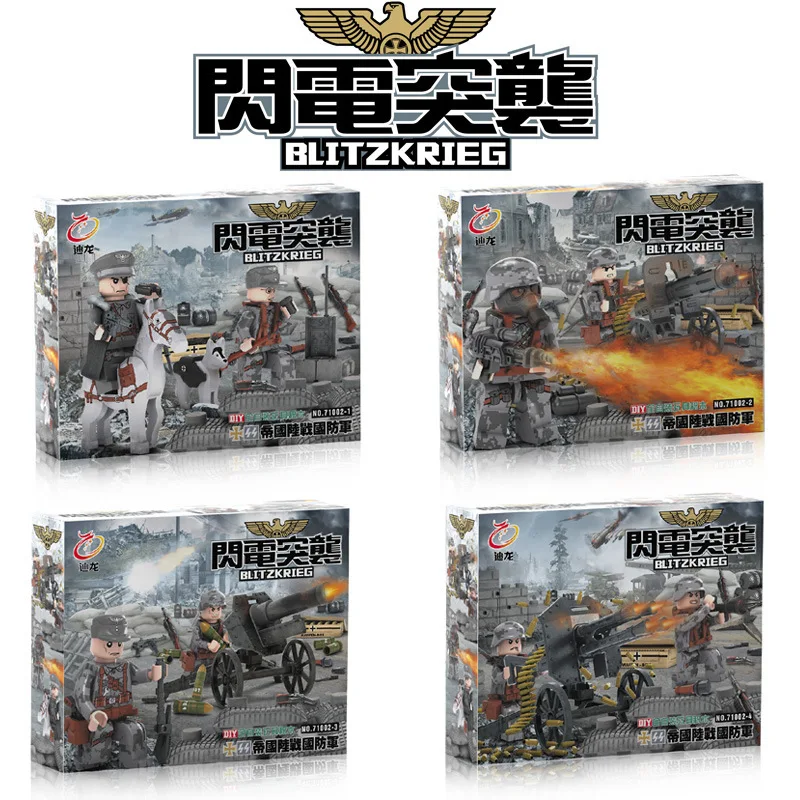 

71002 Doll Blitzkrieg Empire Marine Defense Forces Military Building Block Toy Army Solider Brick