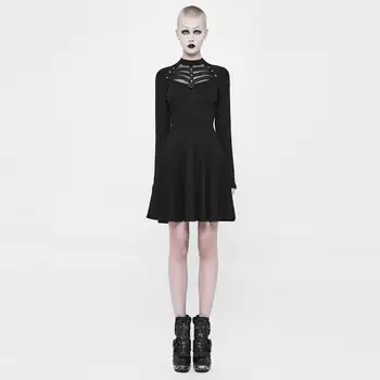 

Punk Rave Women's Spiderweb Neck Punk Dress OQ-366LQF