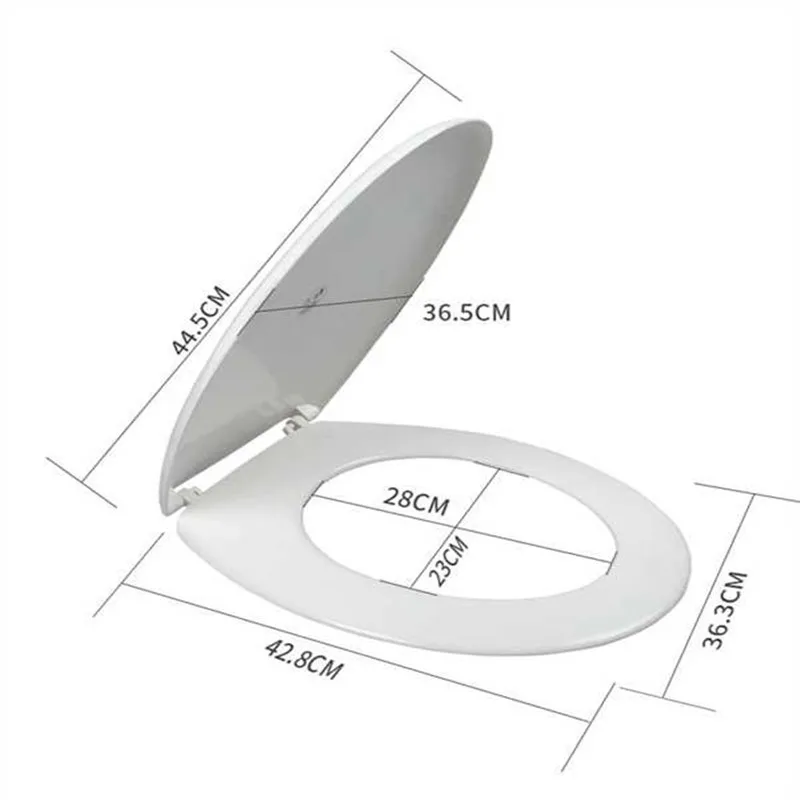 Туалет сиденья для унитаза крышка сиденья унитаза ПП доска Туалет утолщаются Замена Универсальный U Тип