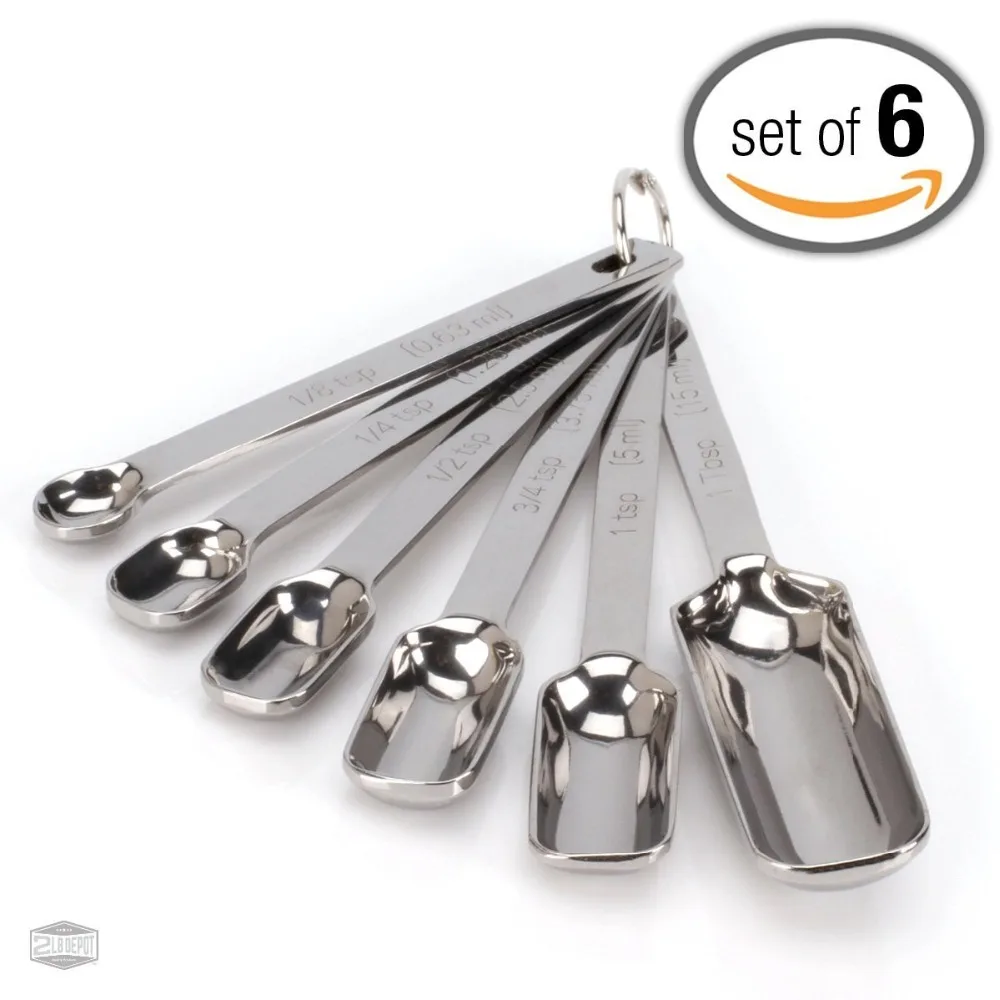 Free Shipping Narrow Accurate Measuring Spoons for Thin, Narrow Mouth