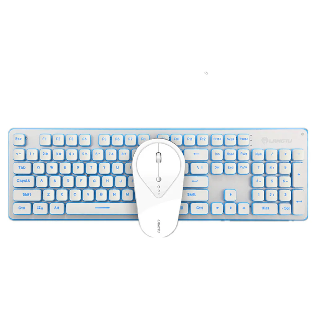 

2.4G Wireless Rechargeable LED Backlit Usb Ergonomic Gaming Keyboard Mouse Sets Gamer Gaming Mouse and Keyboard Kit Home Office