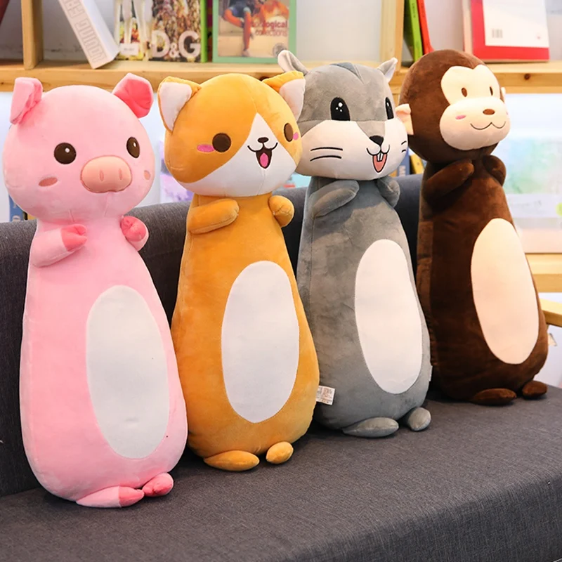 MIAOOWA 1PC 70/90CM Cartoon Big Size Corgi/Monkey/Pig/Mouse Stuffed Plush Doll Baby Soft Animal Pillow Toy Bed Cushion Kid Gifts MIAOOWA 1PC 70/90CM Cartoon Big Size Corgi/Monkey/Pig/Mouse Stuffed Plush Doll Baby Soft Animal Pillow Toy Bed Cushion Kid Gifts