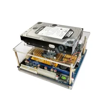 Высокое качество DIY пользовательские шасси mini ITX Чехол прозрачный для Nano-ITX1037u/J1900 материнская плата