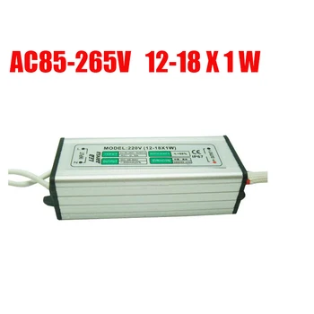 

2PCS Waterproof LED Driver AC85-265V 12-18X1W Power Supply for LED Downlight Spotlight Outdoor led ligtht