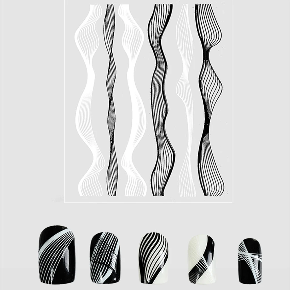 

ELECOOL 1pc Nail Sticker 3D Gold Metal StickerS Hot Stamping Nail Sticker Applique Nail Art Templates Accessories