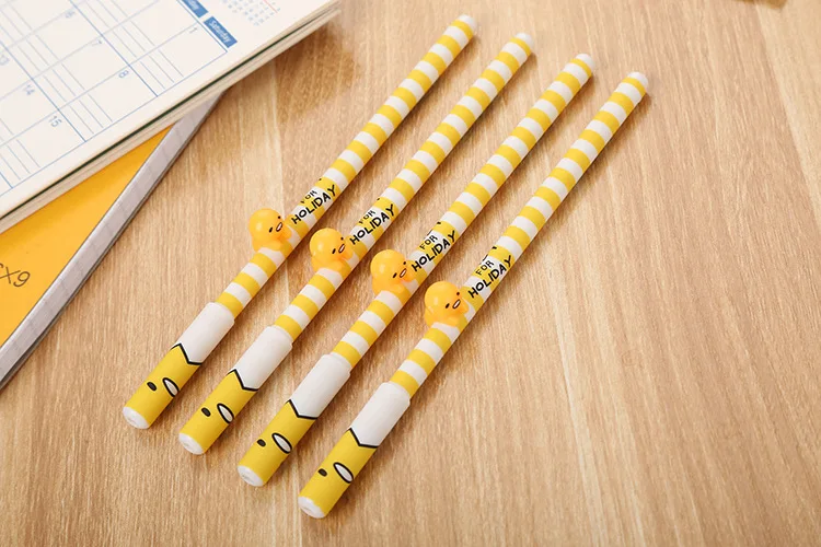 Criativa dos Desenhos Artigos de Papelaria Escolar de Escritório Adorável Neutro Caneta Animados Escrevendo Estudantes Água-baseado Diversão Material Atacado 40 Pçs Ovo 2 Material escolar e de escritório