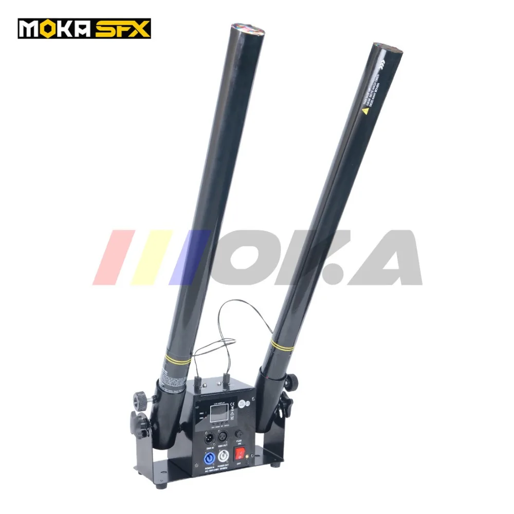 

2 Shots confetti tube Streamer Confetti Cannon Shooter High Power Electric dmx remote control Confetti machine for Club Party