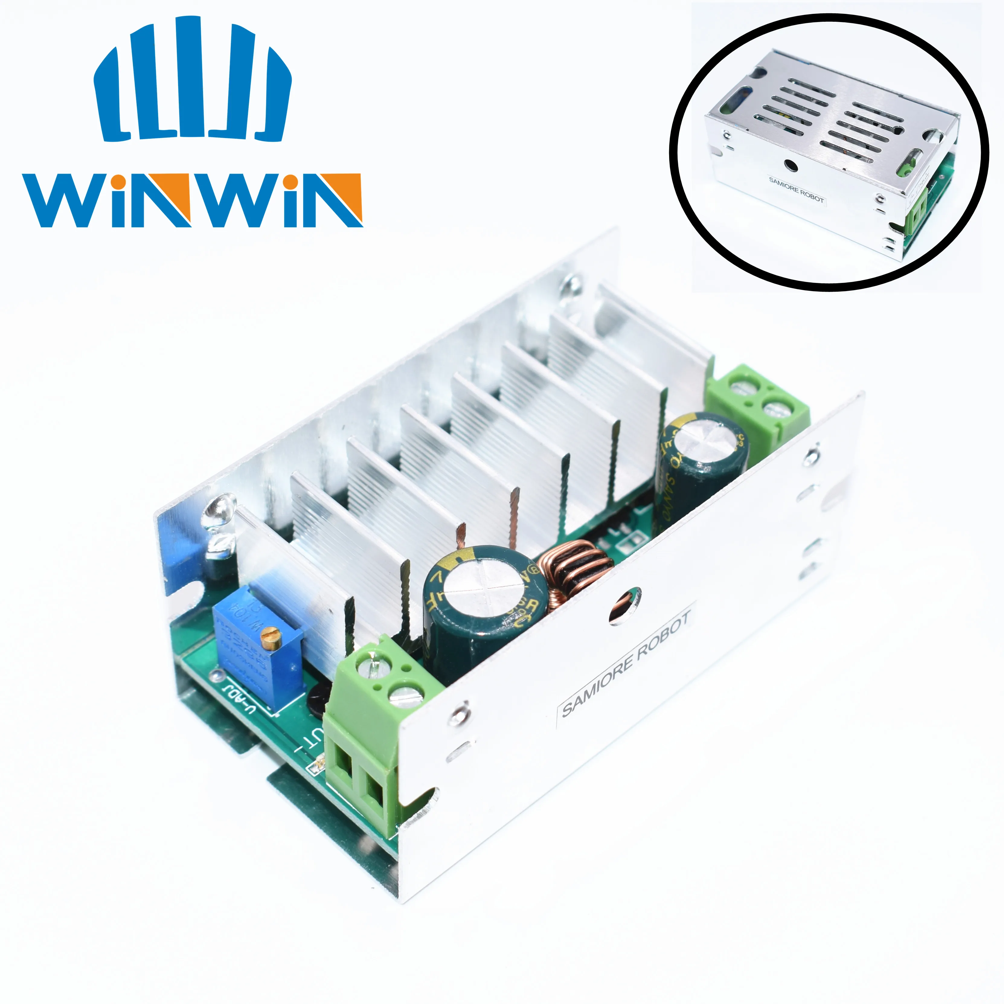 

10pcs 200W DC-DC Boost Converter 6-35V to 6-55V 10A Step Up Voltage Charger Power with Shell