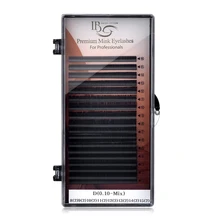 I Beauty Eyelash Extension Premium Mink Eyelashes For Professionals Single Mix Length 8mm-15mm C CC D Curl False Eye Lash 16Rows
