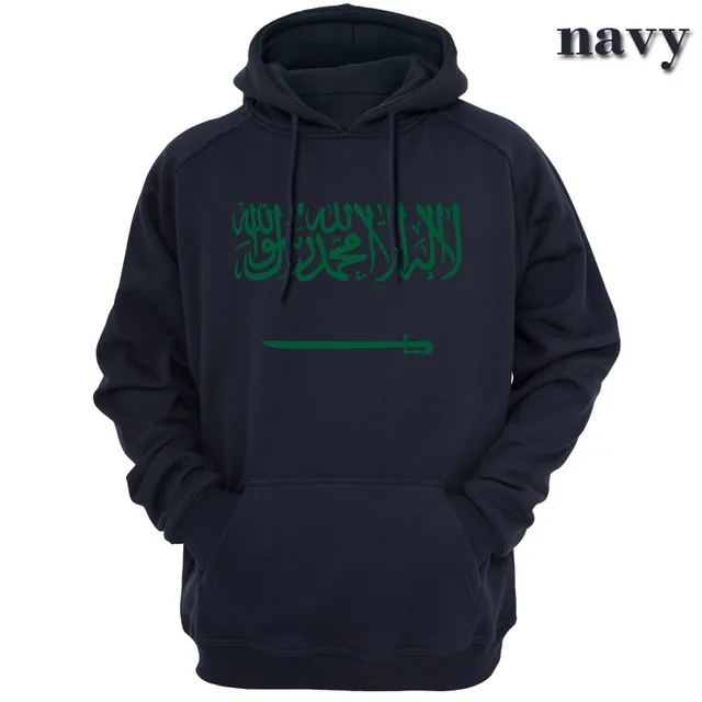 2018 Saudi Arabia Saudi Flag Men Fashion Casual Apparel Hoodies