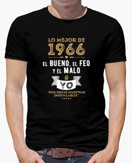 2017 Spring The price of t shirt men 1966 Bueno, feo, malo