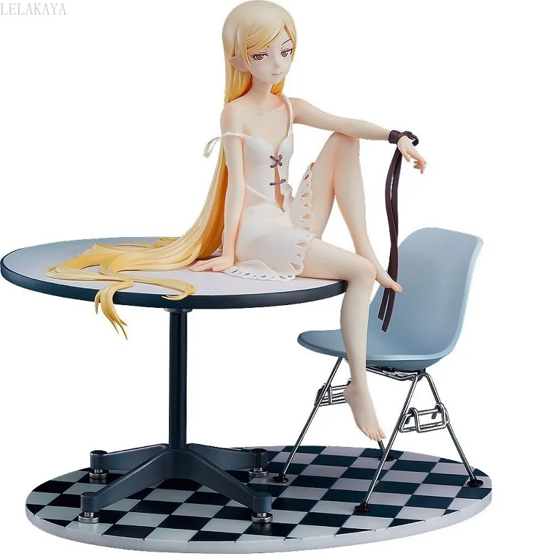 Новое поступление Аниме Kizumonogatari фигурка Ошино шинобу белое платье сидящий стол