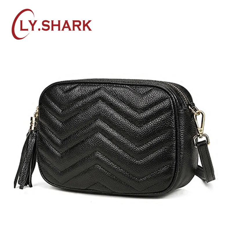 

LY.SHARK 2019 New Women Messenger Bag Crossbody Bag For Women Female Genuine Leather Shoulder Bag Ladies Famous Brand Handbag
