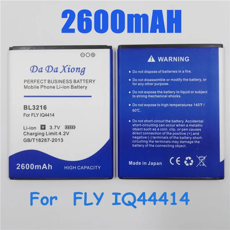 2600mAh BL3216 Li ion Phone Battery For FLY IQ4414 Replacement|battery ...