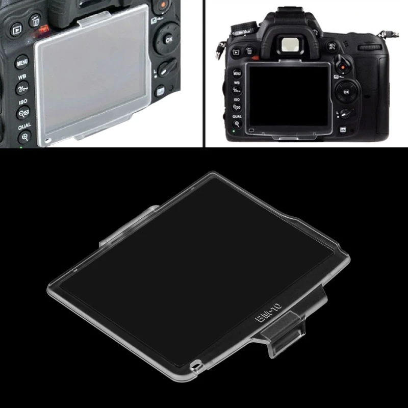 

OOTDTY Camera Cover Screen Hard LCD Monitor Cover Screen Protector for Nikon D90 BM-10 Camera Accessories
