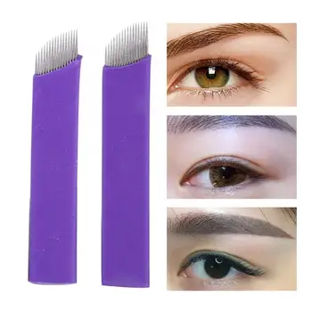 

Make Up Disposable Microblading Blade Semi-permanent Eyebrow Tattoo Manual Needle Tattoo Tool Tatoo Machine