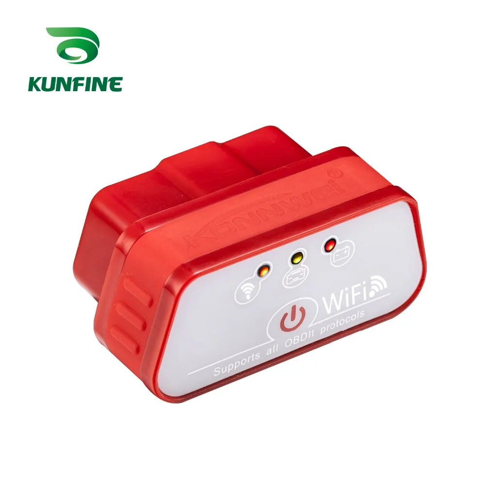 KUNFINE Super Mini KW901 WIFI ELM327 V1.5 ODB2 OBDII Автомобильный диагностический сканер инструмент ELM