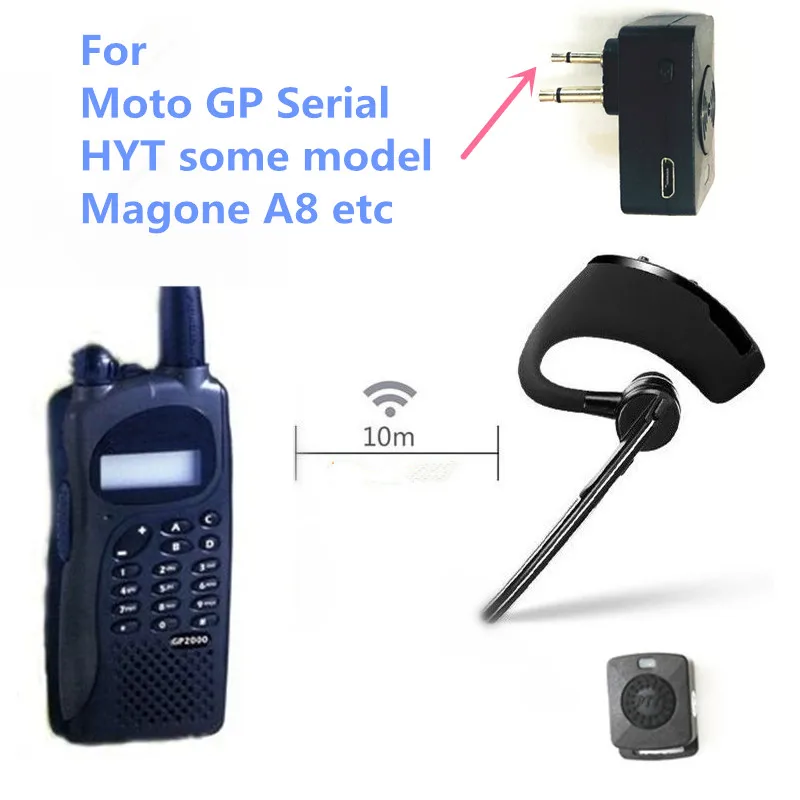 For Motorola Иди и болтай Walkie talkie “иди и Bluetooth PTT Хэндс фри беспроводные наушники гарнитура с микрофоном для BaoFeng UV-82 UV-5R BF-888S TYT двухстороннее радио - Цвет: For Motorola