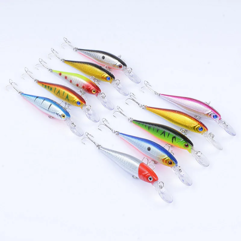 10 шт./лот Высотка каблука см/9 6g Морская рыбалка приманка жесткая Приманка Minnow
