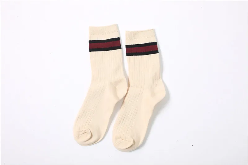 Модные короткие полосатые хлопковые носки для скейтбординга, хипстерские цветные носки до щиколотки, Женские Ретро-носки для весны, осени и зимы - Цвет: A1070-mise