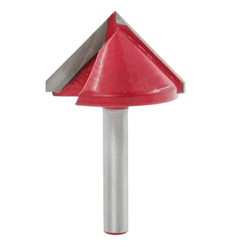 

90 Degree V Groove Router Bit CNC Milling Cutter Engraving Woodworking Carbide Coated Tipped Double Edge Miter Fold Tool