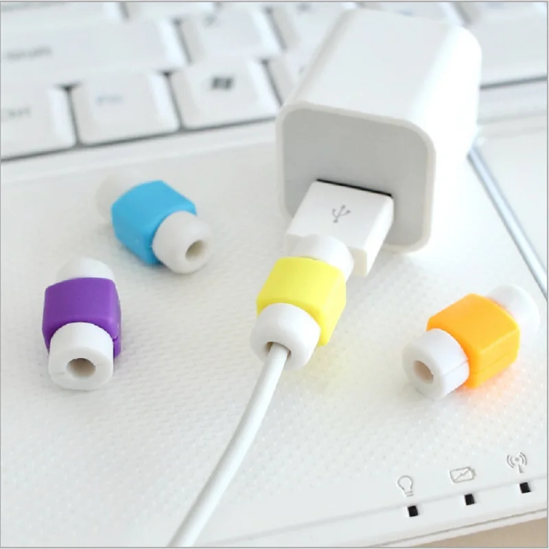 1 шт протектор для кабеля передачи данных заставка крышка телефона MacBook usb зарядный кабель головной наушник линия намотки кабеля случайный цвет