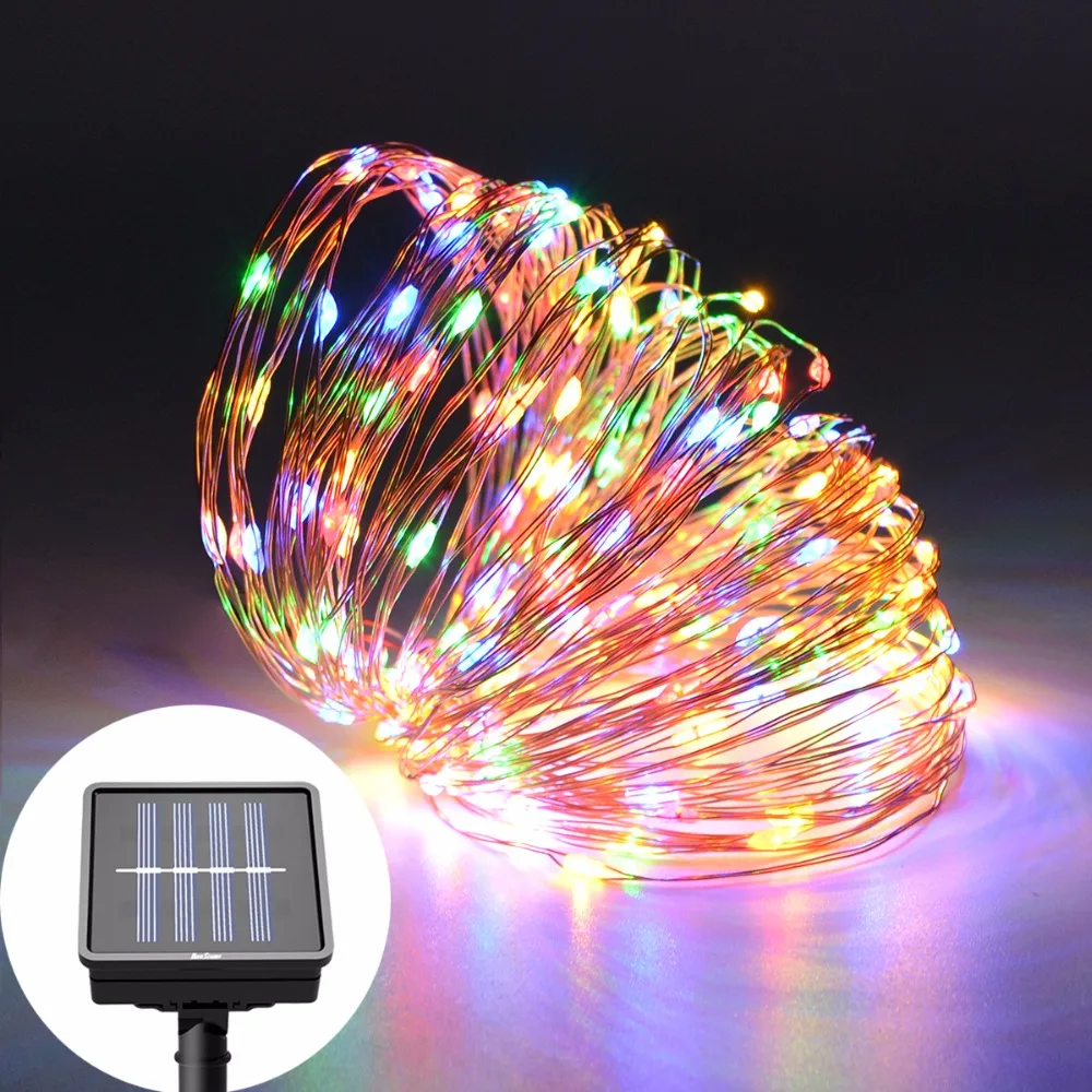 

10M 20M Rechargeable Solar String light Outdoor LED Solar lamp Waterproof Fairy Solar light Yard Christmas Garden Decoration