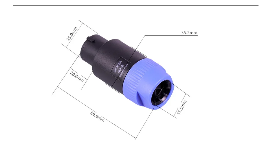 High Quality 8 pin male